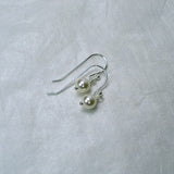 Women's Pearl Dangle Earrings Sterling Silver