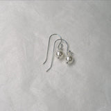 Women's Pearl Dangle Earrings Bridal Wedding Jewelry Sterling Silver