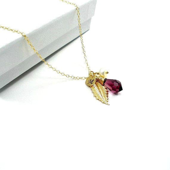mother in law wedding gift personalized gold necklace