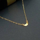 birthday gift for her gold moon necklace