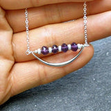 women necklaces amethyst birthstone jewelry