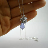 sterling silver leaf pendant necklace