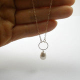 mom gifts gold mom necklace Swarovski pearl
