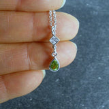 January birthstone necklace birthday gift