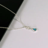 January birthstone necklace birthday gift