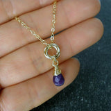 mom gift gold interlocking necklace message card jewelry