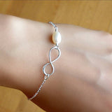 bridesmaid bracelet gift silver infinity bracelet