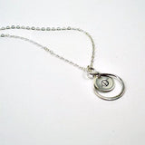 personalized infinity initial necklace women accessories silver