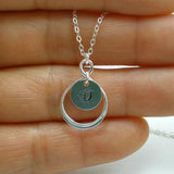 personalized infinity initial necklace women accessories silver