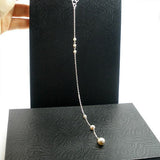 bridal pearl backdrop necklace wedding swarovski silver