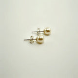 sterling silver small pearl stud earrings