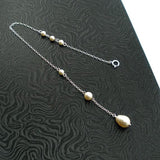 pearl backdrop necklace bride wedding jewelry swarovski