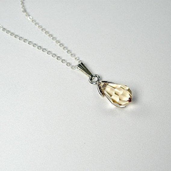 Swarovski Crystal Pendant Necklace, Sterling Silver 