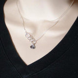 Personalized Sister Gifts Infinity Initial Necklace