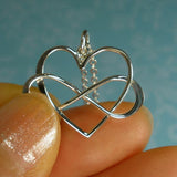 Sterling Silver Infinity Heart Necklace