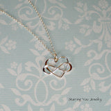 best friend friendship gift, silver infinity necklace 