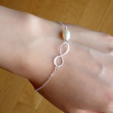 sweet 16 bracelet gift infinity pearl bracelet