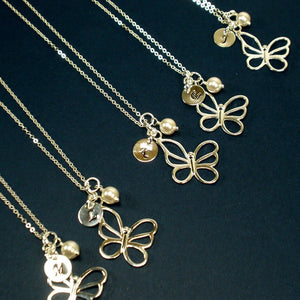 personalized butterfly necklace sterling silver