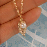 gifts for her birthday anniversary leaf necklace
