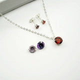 mother of the bride groom gift cz jewelry set