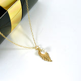 sister jewelry gift dainty leaf necklace