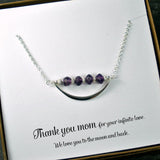 gifts for mom gemstone necklace amethyst