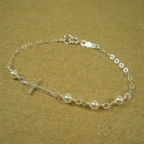 Christian gifts sideways cross bracelet