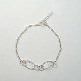 Simple Chain link Bracelets Sterling Silver