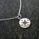 graduation new job gifts compass necklace message card necklace