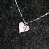 unique best friend gift friendship necklace message jewelry